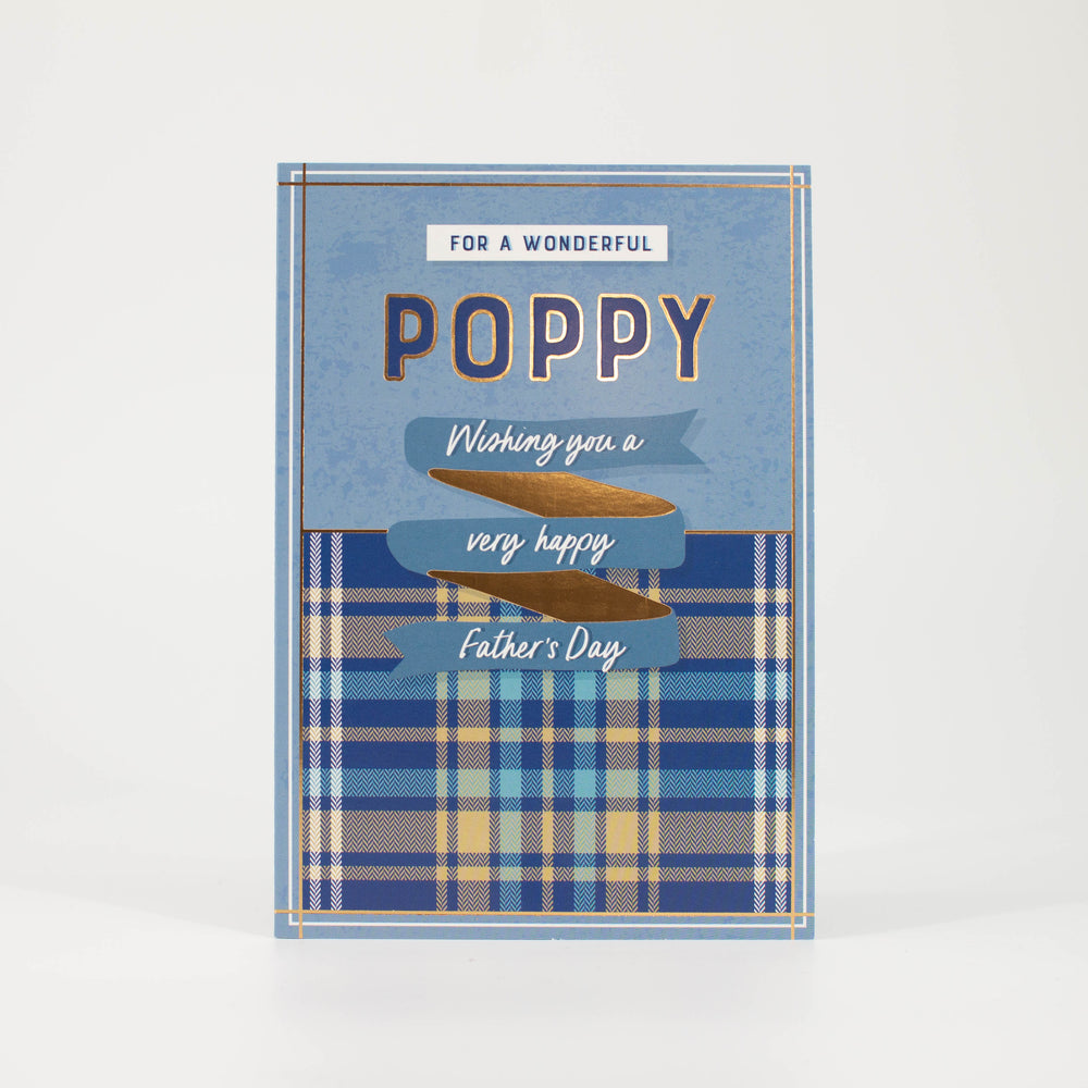 Wonderful Poppy Father's Day Card