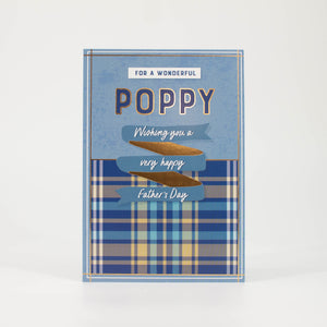 Wonderful Poppy Father's Day Card
