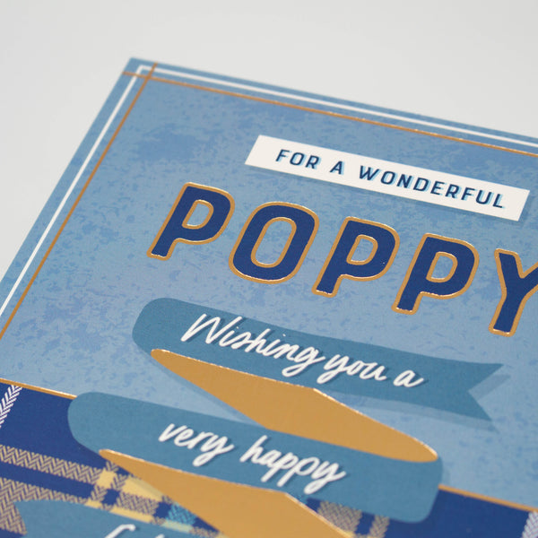 Wonderful Poppy Father's Day Card