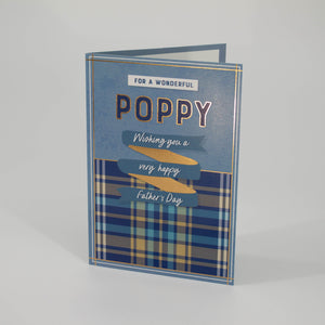 Wonderful Poppy Father's Day Card