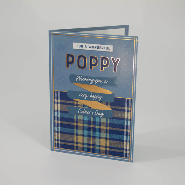 Wonderful Poppy Father's Day Card