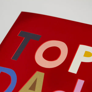 Top Dad Father's Day Card