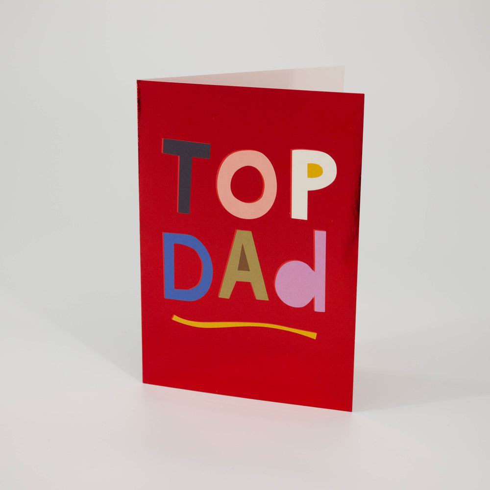 Top Dad Father's Day Card