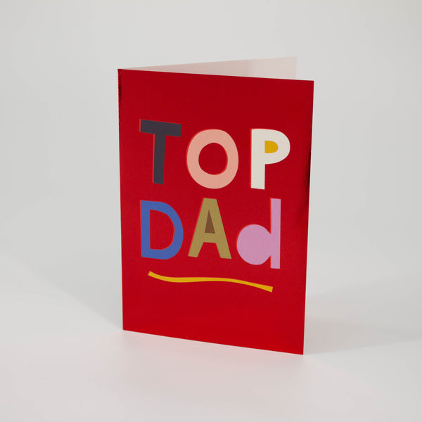 Top Dad Father's Day Card