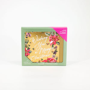 Boxed Christmas Card Poinsettia