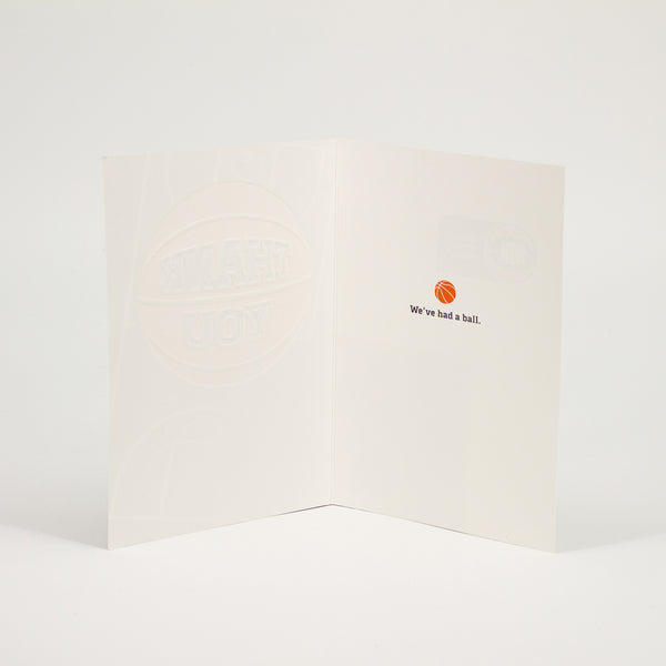NBL Basketball Thank You Card