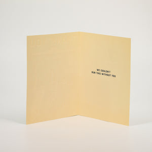 Cricket Australia Thank You Card