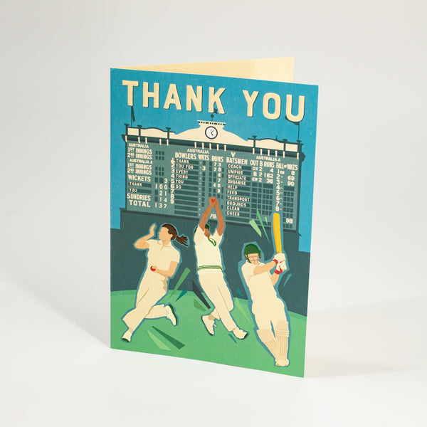 Cricket Australia Thank You Card