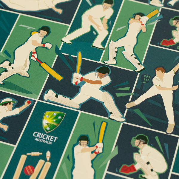 Cricket Australia Folded Wrapping Paper