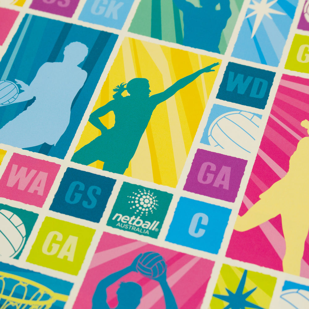 Netball Australia Folded Wrapping Paper