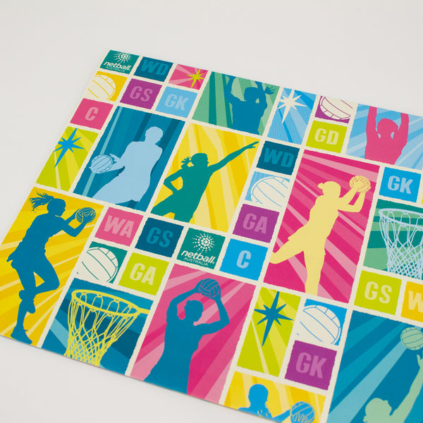 Netball Australia Folded Wrapping Paper