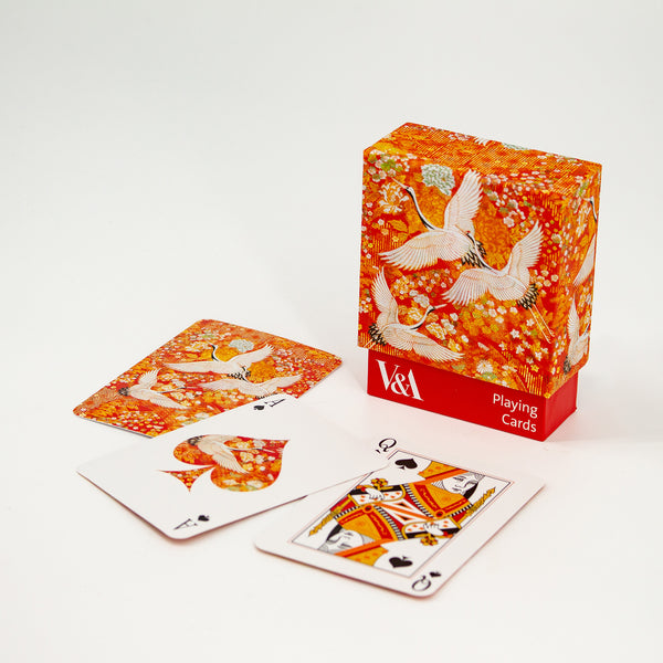 Kimono Cranes Playing Cards