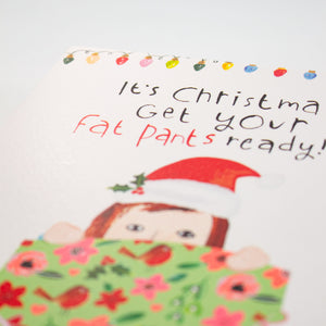 Fat Pants Ready Christmas Card