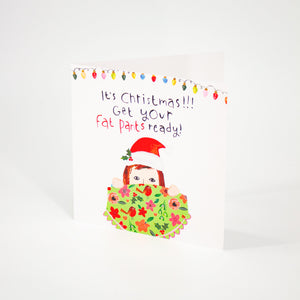 Fat Pants Ready Christmas Card