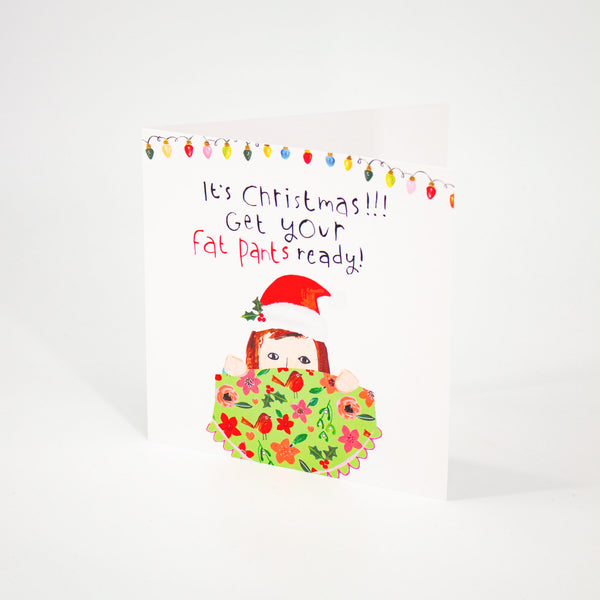 Fat Pants Ready Christmas Card