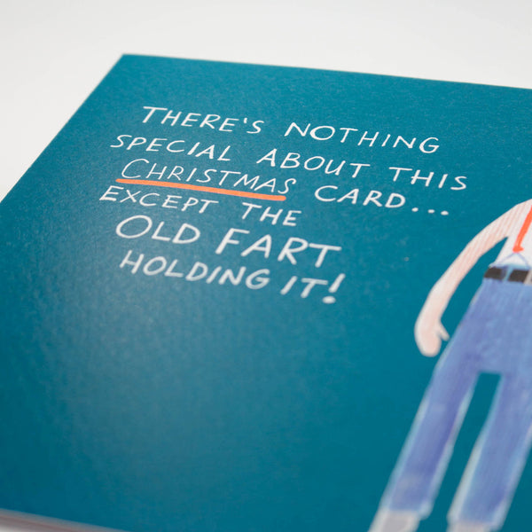 Grumpy Christmas Man Card