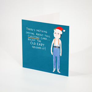 Grumpy Christmas Man Card
