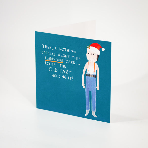 Grumpy Christmas Man Card