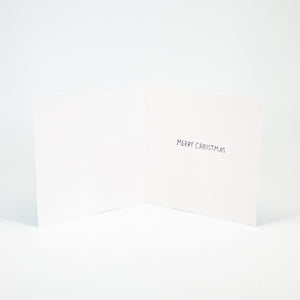 Cheeky Christmas Card Alexa Theme Gold Foil