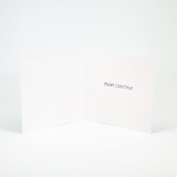 Cheeky Christmas Card Alexa Theme Gold Foil