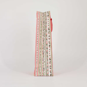 Christmas Bottle Bag Ruby Pines Gold Foil
