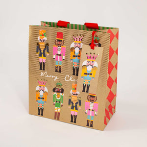 Christmas Nutcracker Medium Kraft Gift Bag