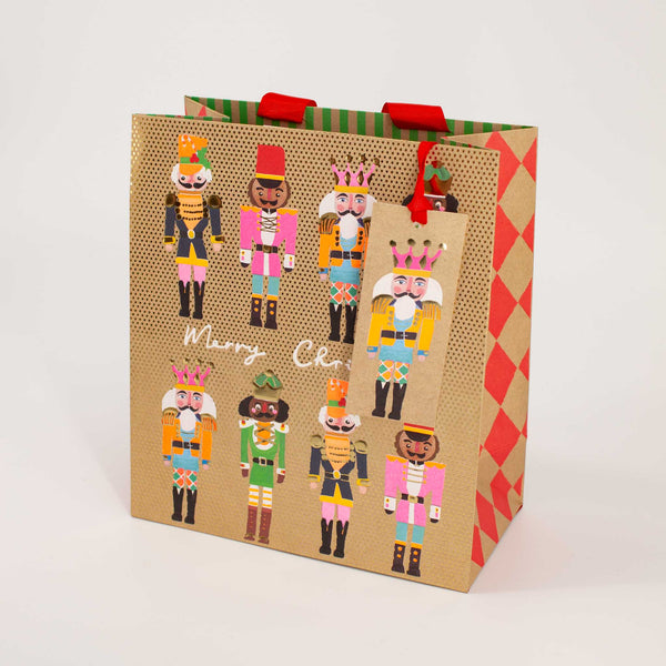 Christmas Nutcracker Medium Kraft Gift Bag