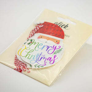 Rainbow Claus Gift Tags Set of Six