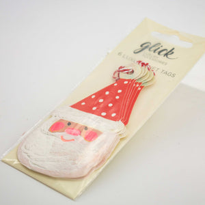 Christmas Santa Claus Gift Tags Set of 6