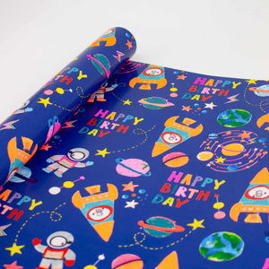 Rocket Birthday Wrapping Paper