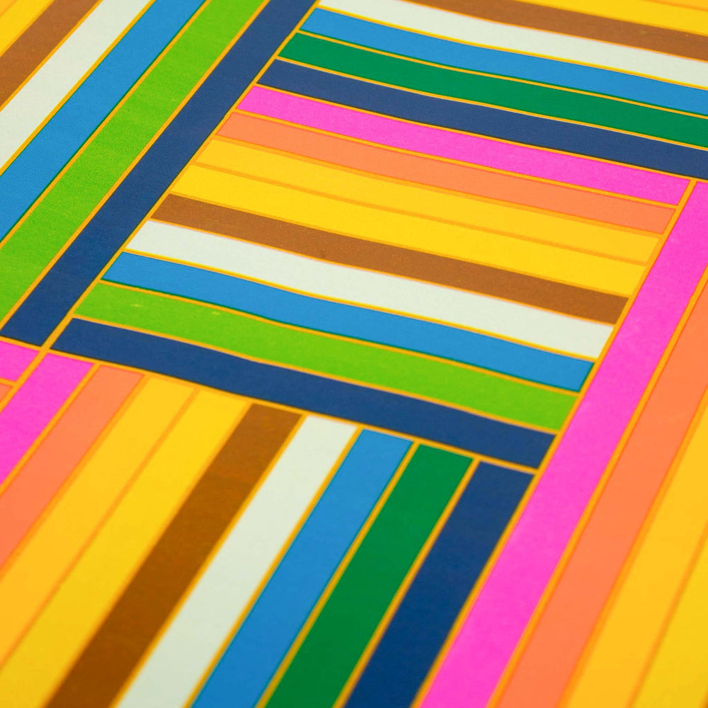 Bright Block-Striped Wrapping Paper