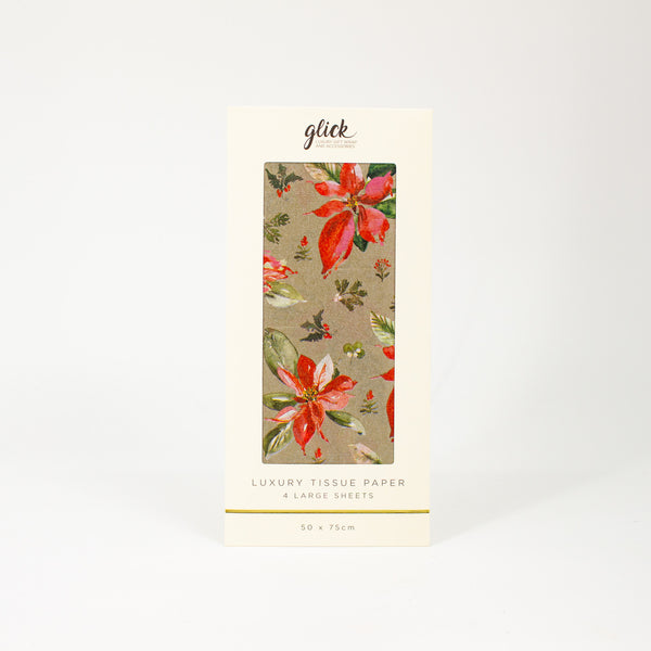 Gold Metallic Christmas Tissue Paper