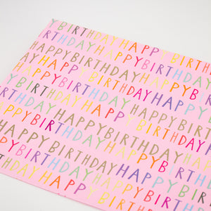 Birthday Folded Wrapping Paper