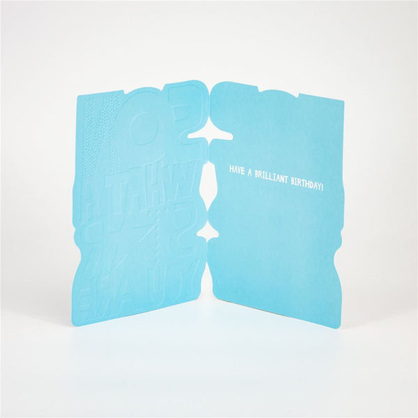 Shape Cut Happy Birthday Son Card