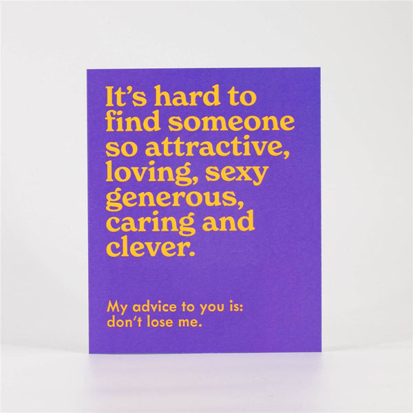 Don’t Lose Me Card