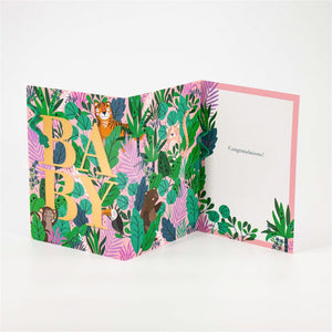 Baby Girl Jungle Card