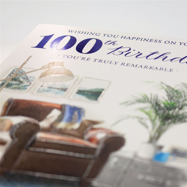 Deluxe 100th Birthday Card