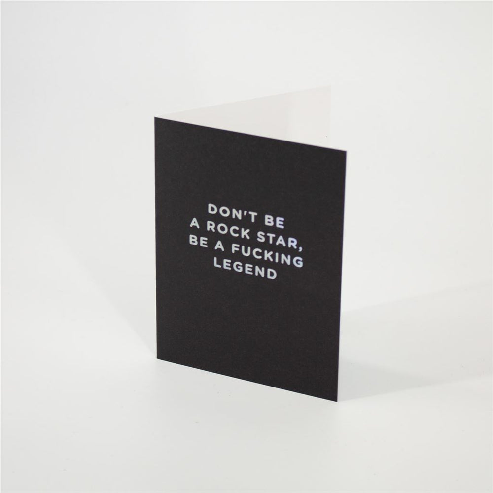 Black Mini Greeting Card