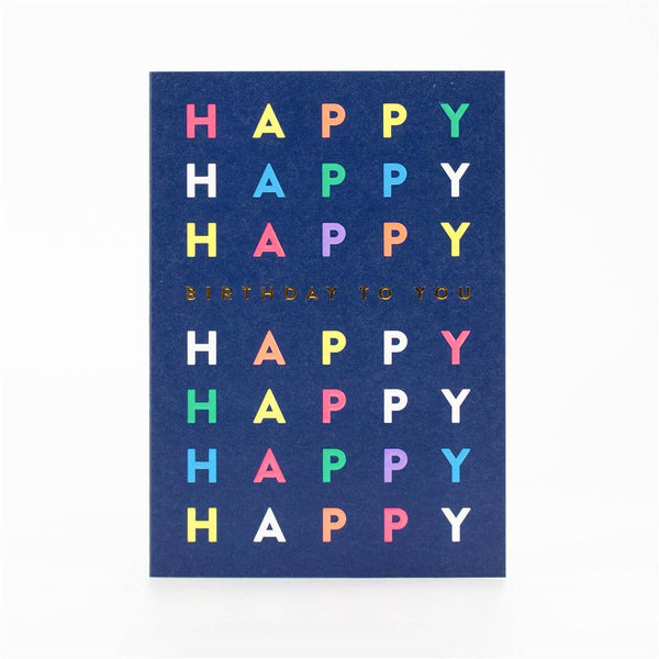 Colorful Birthday Greeting Card