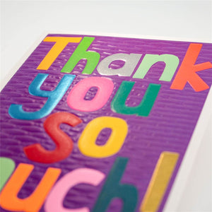 Colourful Thank You Card