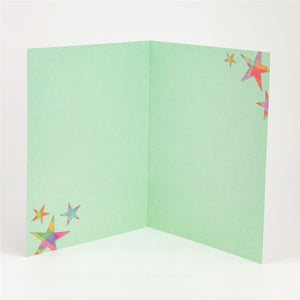 Colourful Star Thank You Card