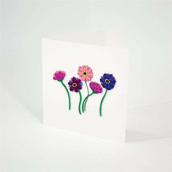 Handmade Quilled Gerbra Card