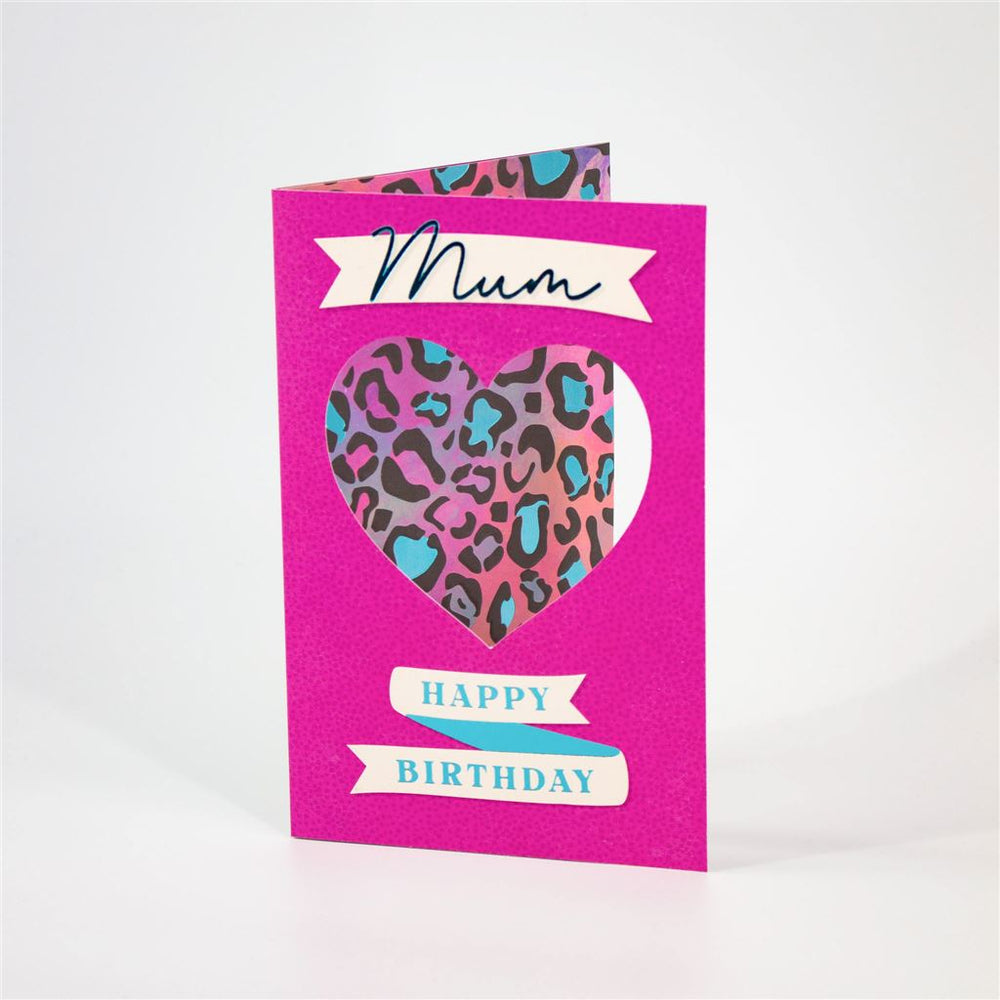 Mum Lazer-Cut Heart Birthday Card