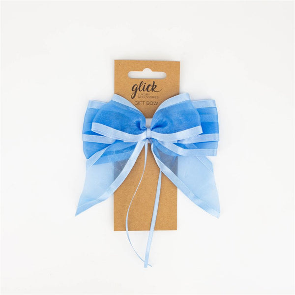 Baby Blue Satin Luxury Bow
