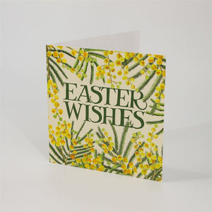 Easter Wishes Floral Greeting Card