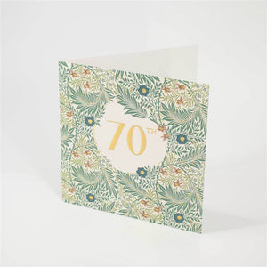Embossed 70th Birthday Card