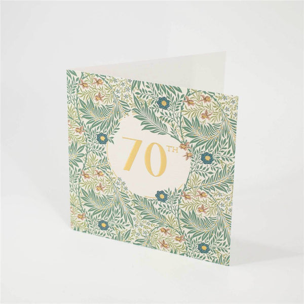 Embossed 70th Birthday Card
