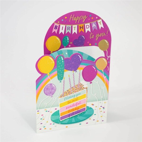 Two-Fold Happy Birthday Card