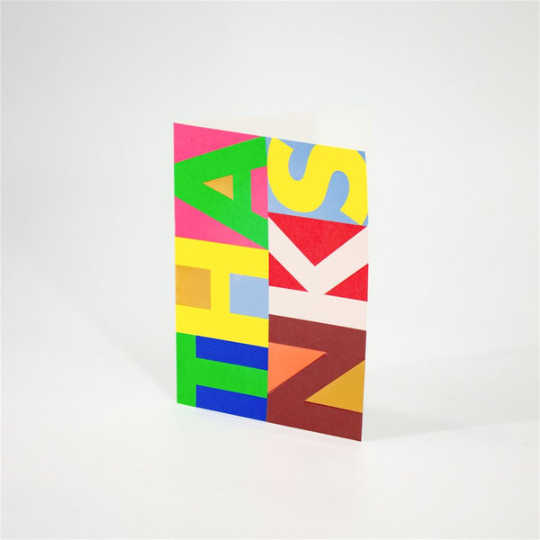 Letter Block Thank You Card