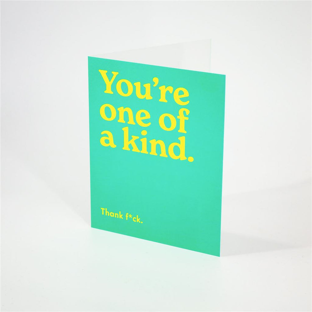 Bold Yellow Text Card